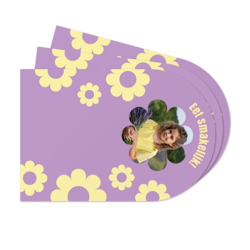 Papieren placemats boog met kleurplaat Onder de zee (set van 24)