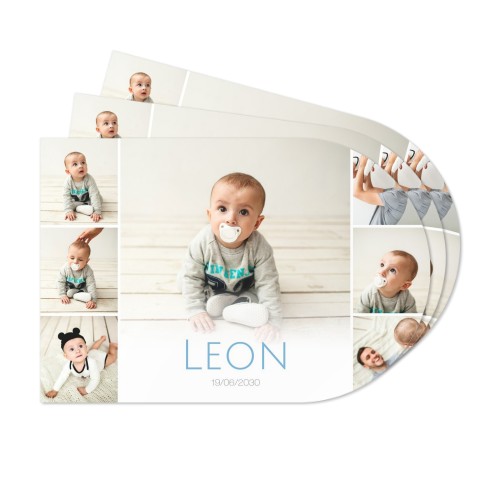 Papieren placemats boog met kleurplaat Kerstmis (set van 24)