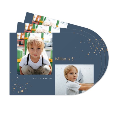 Papieren placemats boog met kleurplaat Kerstmis (set van 24)