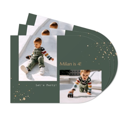 Abgerundete Papier-Tischsets Weihnachten - 24 Stk.