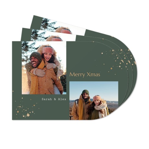 Papieren placemats boog met kleurplaat Kerstmis (set van 24)