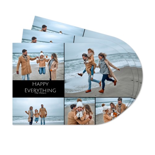 Abgerundete Papier-Tischsets Weihnachten - 24 Stk.