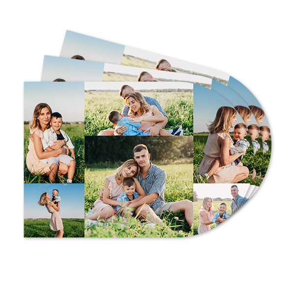 Abgerundete Papier-Tischsets Weihnachten - 24 Stk.