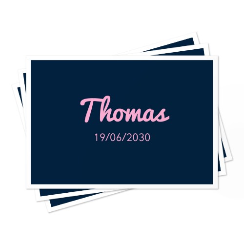 Personlig bordbrikker i papir med trykk Jul - 24 st