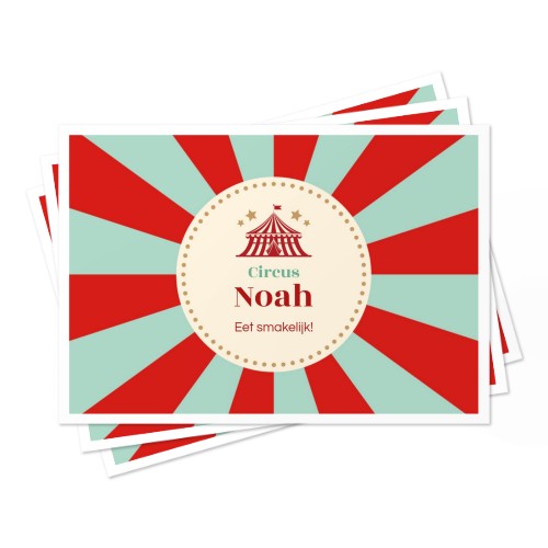 Placemat met kleurplaat Kerstmis - Set van 24