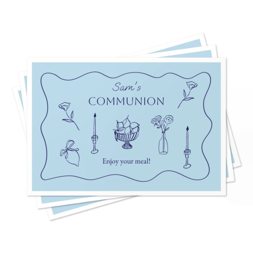 Personalised Placemats Christmas - Set of 24