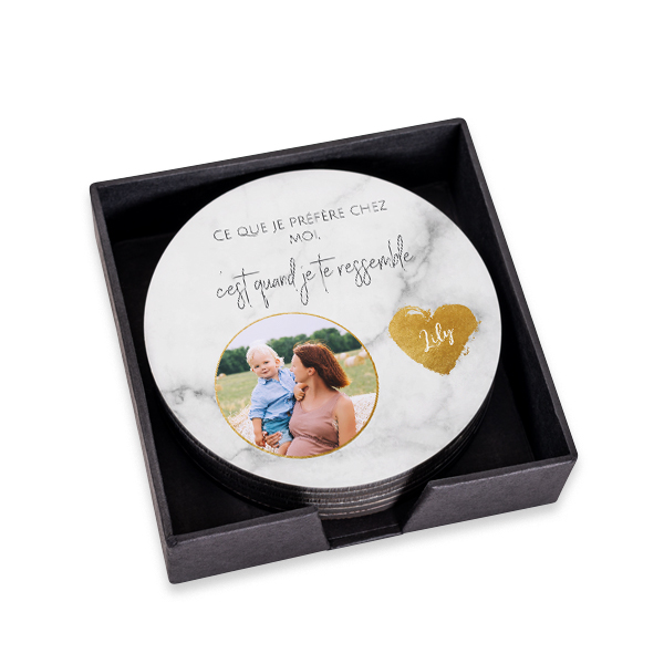 Sous-verres luxe ronds Sous-verres luxe ronds