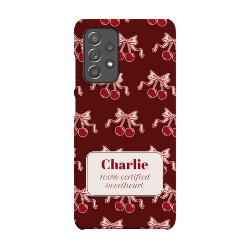 Vintage Cherry Love Text - Only