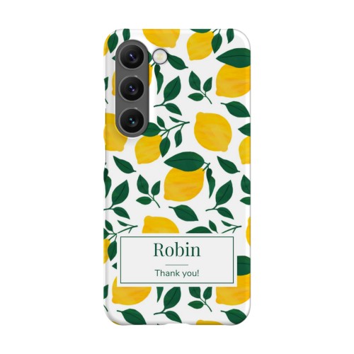 Zesty Lemon Pattern - Text Only