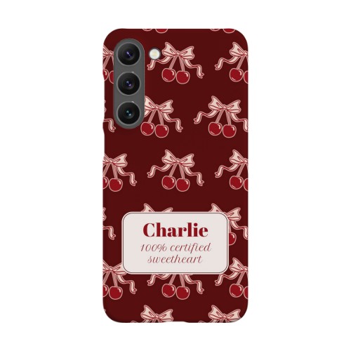 Vintage Cherry Love Text - Only