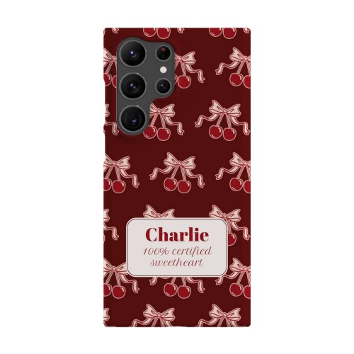 Vintage Cherry Love Text - Only Vintage Cherry Love Text - Only