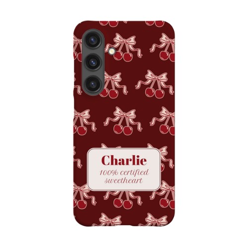 Vintage Cherry Love Text - Only