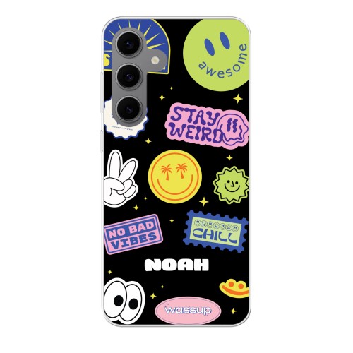 Funky Smiley Stickers - Text only Funky Smiley Stickers - Text only