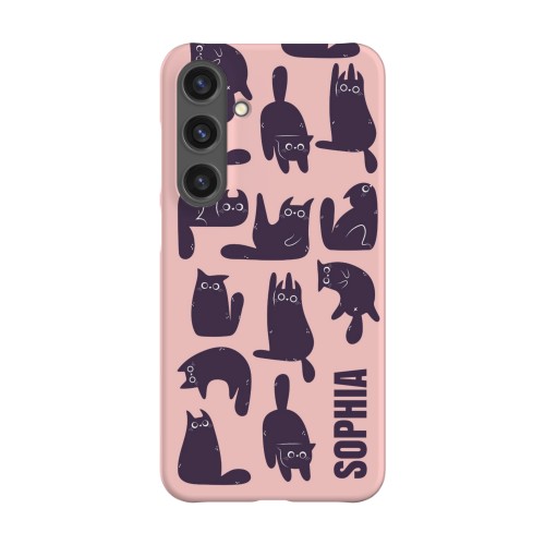 Black Cats Pattern Text only