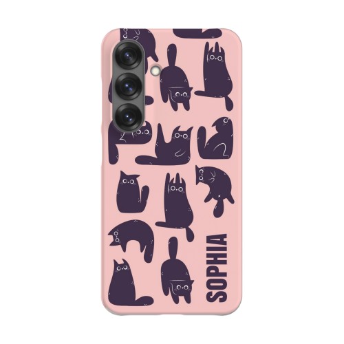 Black Cats Pattern Text only