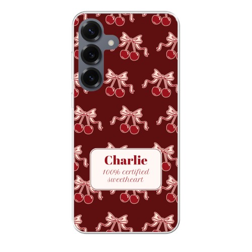 Vintage Cherry Love Text - Only