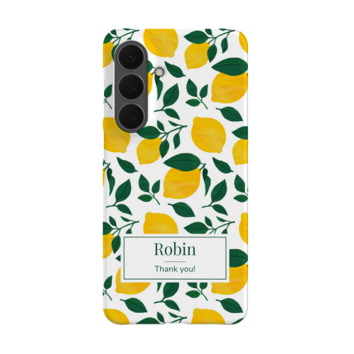 Zesty Lemon Pattern - Text Only