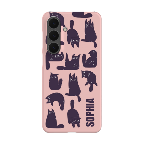 Black Cats Pattern Text only