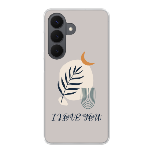 Boho Moon Shape - Text Only