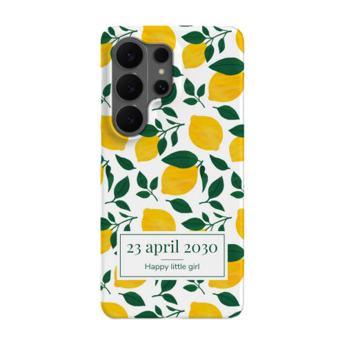 Zesty Lemon Pattern - Text Only