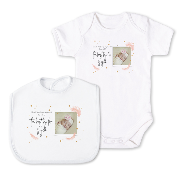 Baby Gift Set Bib & Onesie