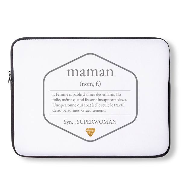 Housse personnalisée pour ordinateur ou tablette 15 pouces