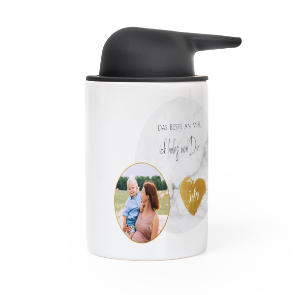 Seifenspender mit Foto personalisiert Seifenspender mit Foto personalisiert