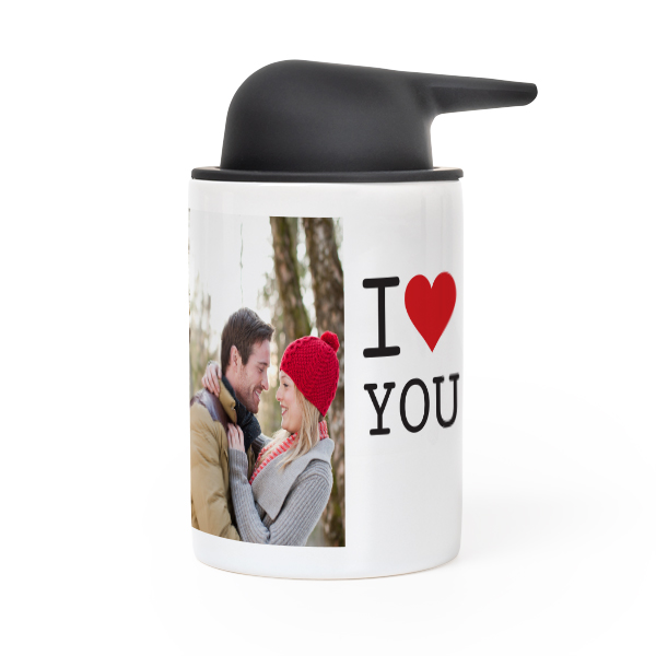 Seifenspender mit Foto personalisiert Seifenspender mit Foto personalisiert