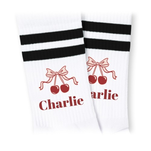 Vintage Cherry Love Text - Only