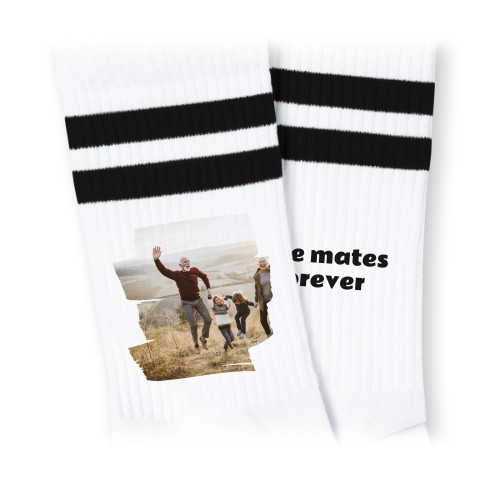 Sportsocken personalisiert Schwarz
