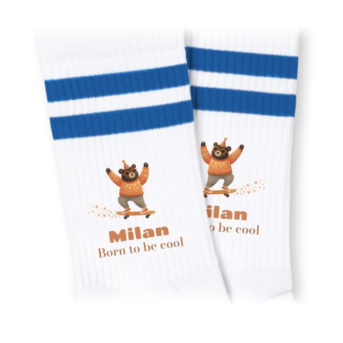 Retro Skater Bear - Text Only