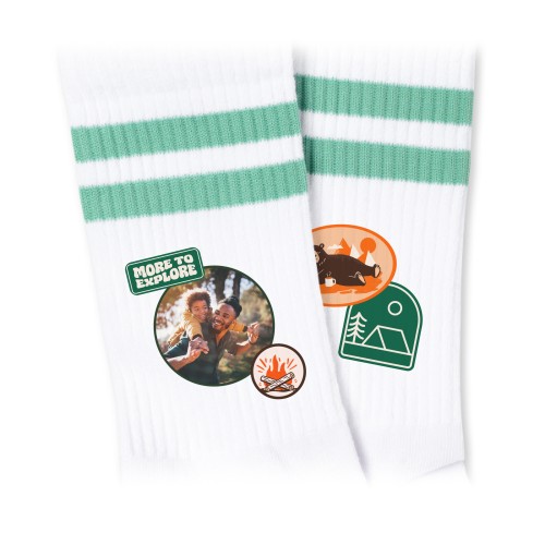 Socks mint green