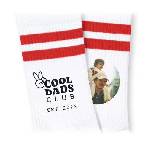 Chaussettes lignes rouges