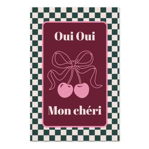 Checker Cherie Mood Text - Only