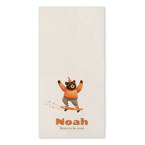 Retro Skater Bear - Text Only