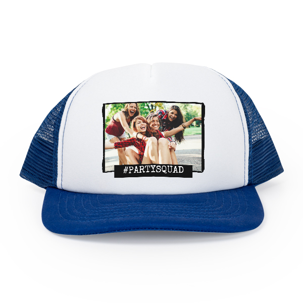 Casquette trucker bleu roi