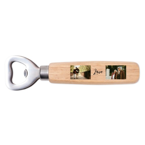 Décapsuleur en bois avec photo Décapsuleur en bois avec photo