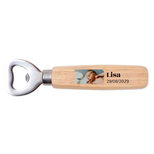 Décapsuleurs en bois impression couleur - lot de 12 Décapsuleurs en bois impression couleur - lot de 12