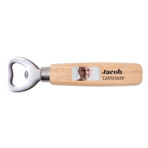 Décapsuleurs en bois impression couleur - lot de 12