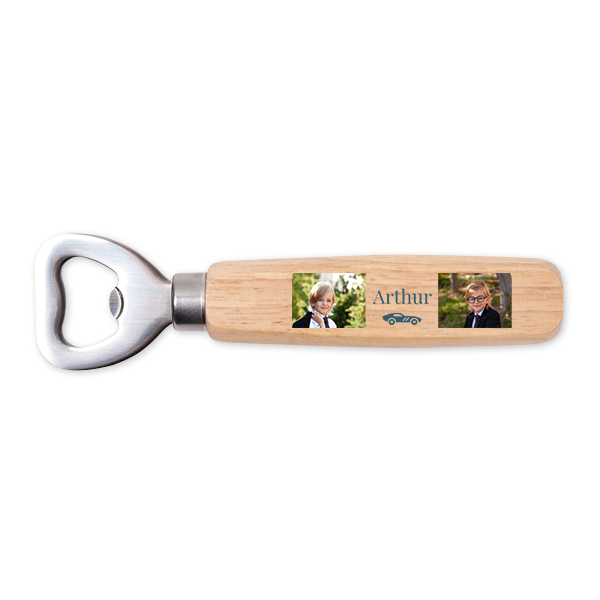 Décapsuleurs en bois impression couleur - lot de 12 Décapsuleurs en bois impression couleur - lot de 12