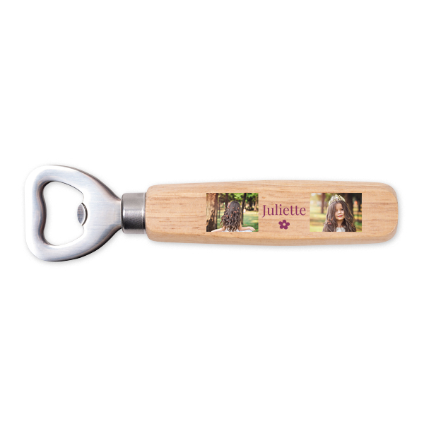 Décapsuleurs en bois impression couleur - lot de 12 Décapsuleurs en bois impression couleur - lot de 12