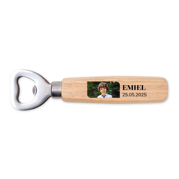 Décapsuleurs en bois impression couleur - lot de 12