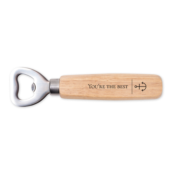 Décapsuleurs en bois impression couleur - lot de 12