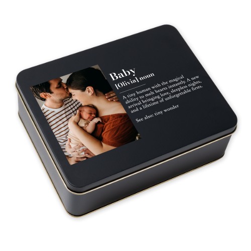 Koekjesdoos rechthoekig zwart Koekjesdoos rechthoekig zwart