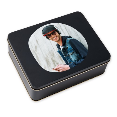 Cookie Tin Rectangle Black Cookie Tin Rectangle Black