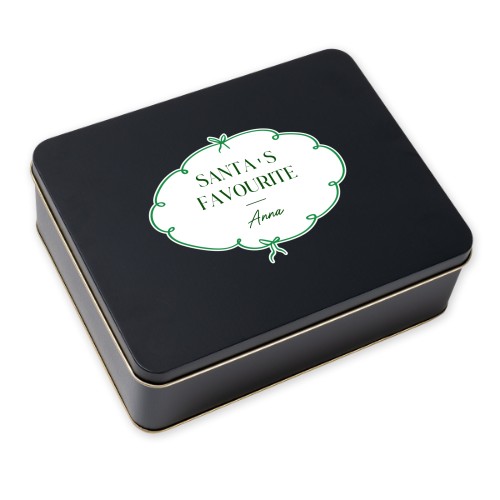 Keksdose rechteckig schwarz