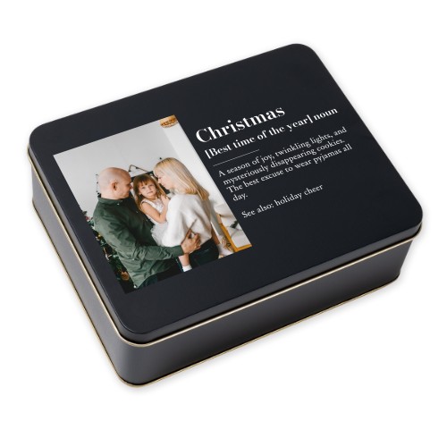 BoĂźte Ă biscuits rectangulaire noire BoĂźte Ă biscuits rectangulaire noire