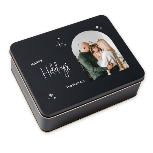 Cookie Tin Rectangle Black