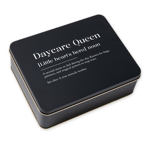 Cookie Tin Rectangle Black Cookie Tin Rectangle Black