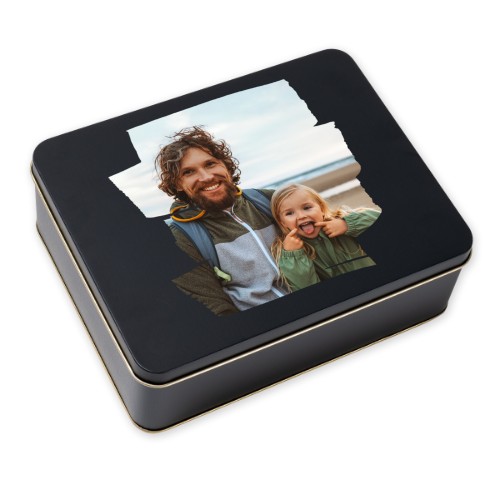 Cookie Tin Rectangle Black Cookie Tin Rectangle Black
